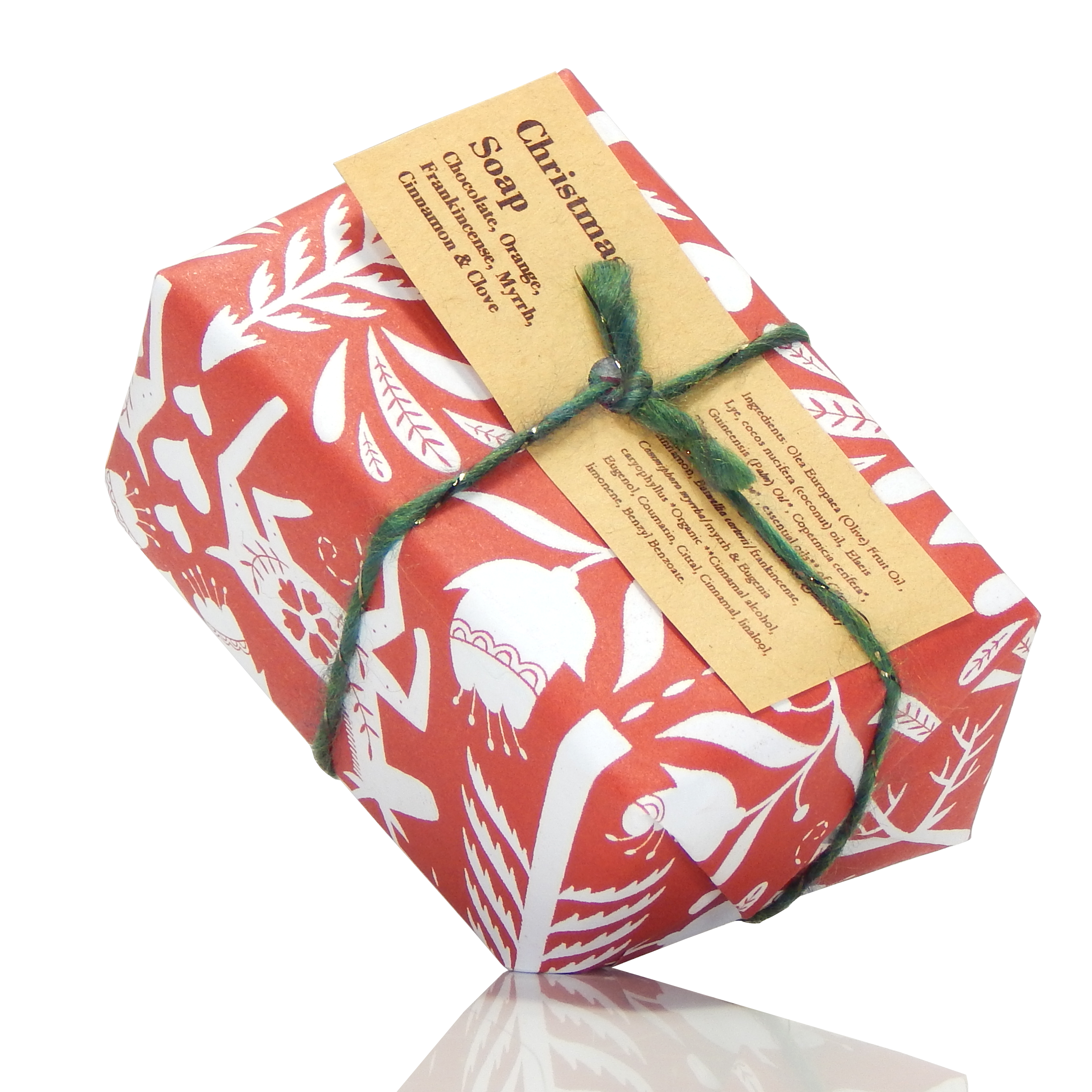 Christmas Soap -Chocolate, Cinnamon, Orange, Frankincense & Myrrh.