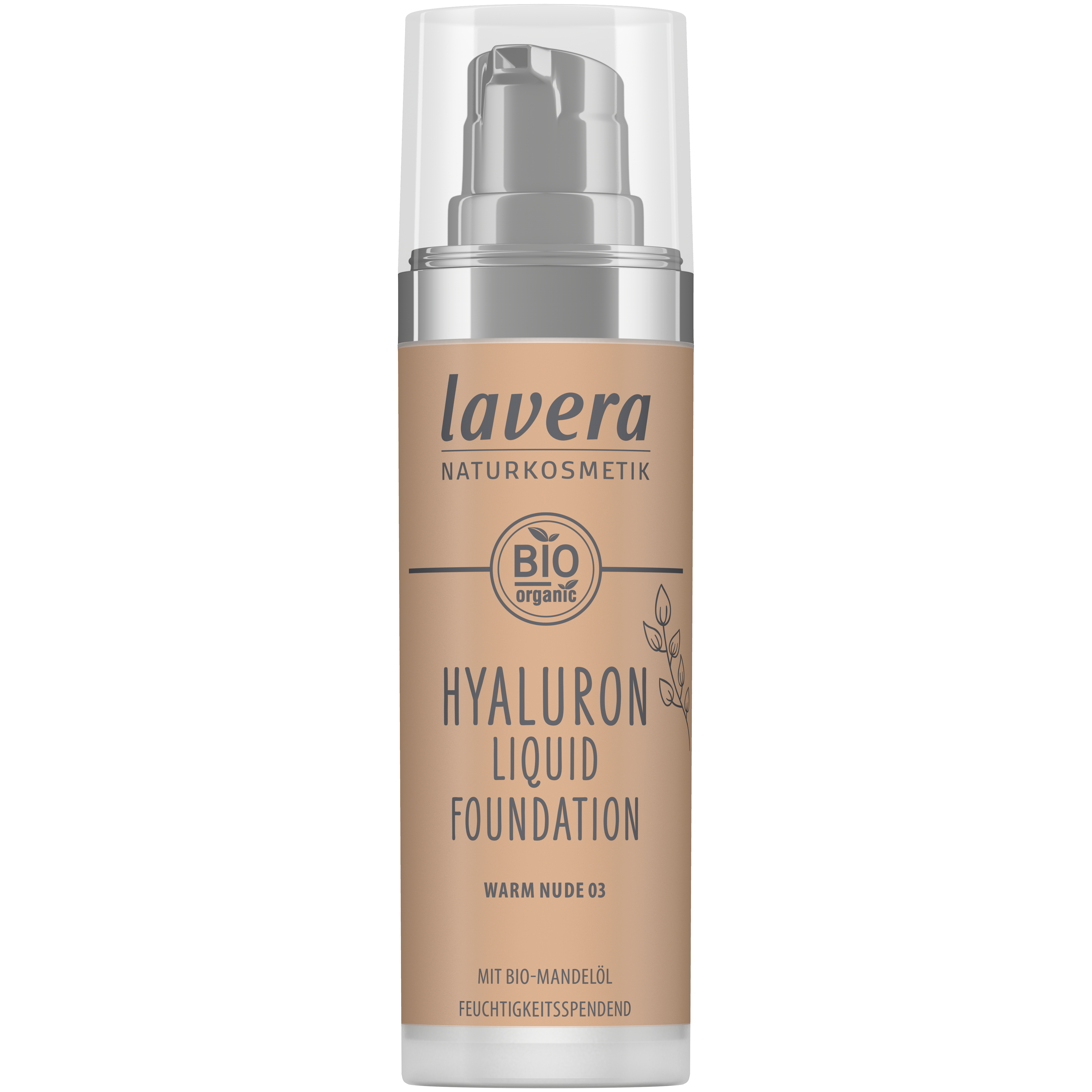 Lavera Hyaluron Liquid Foundation - Warm Nude 03