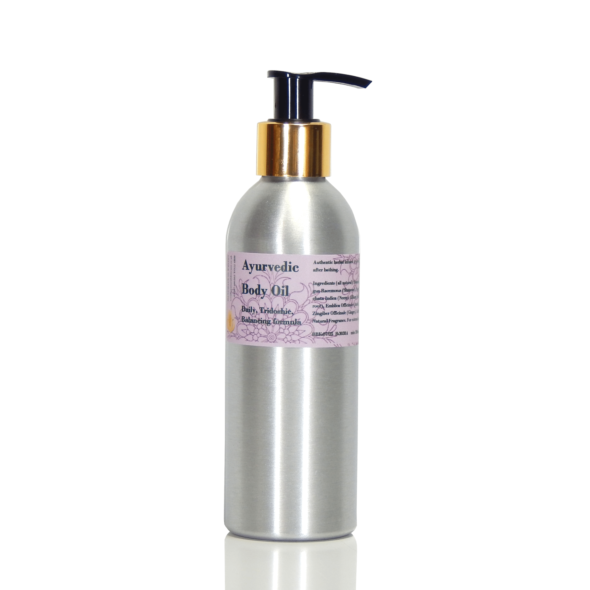 Ayurvedic Body Oil, Tridoshic, Balancing Daily formula - Totally Natural Skincare