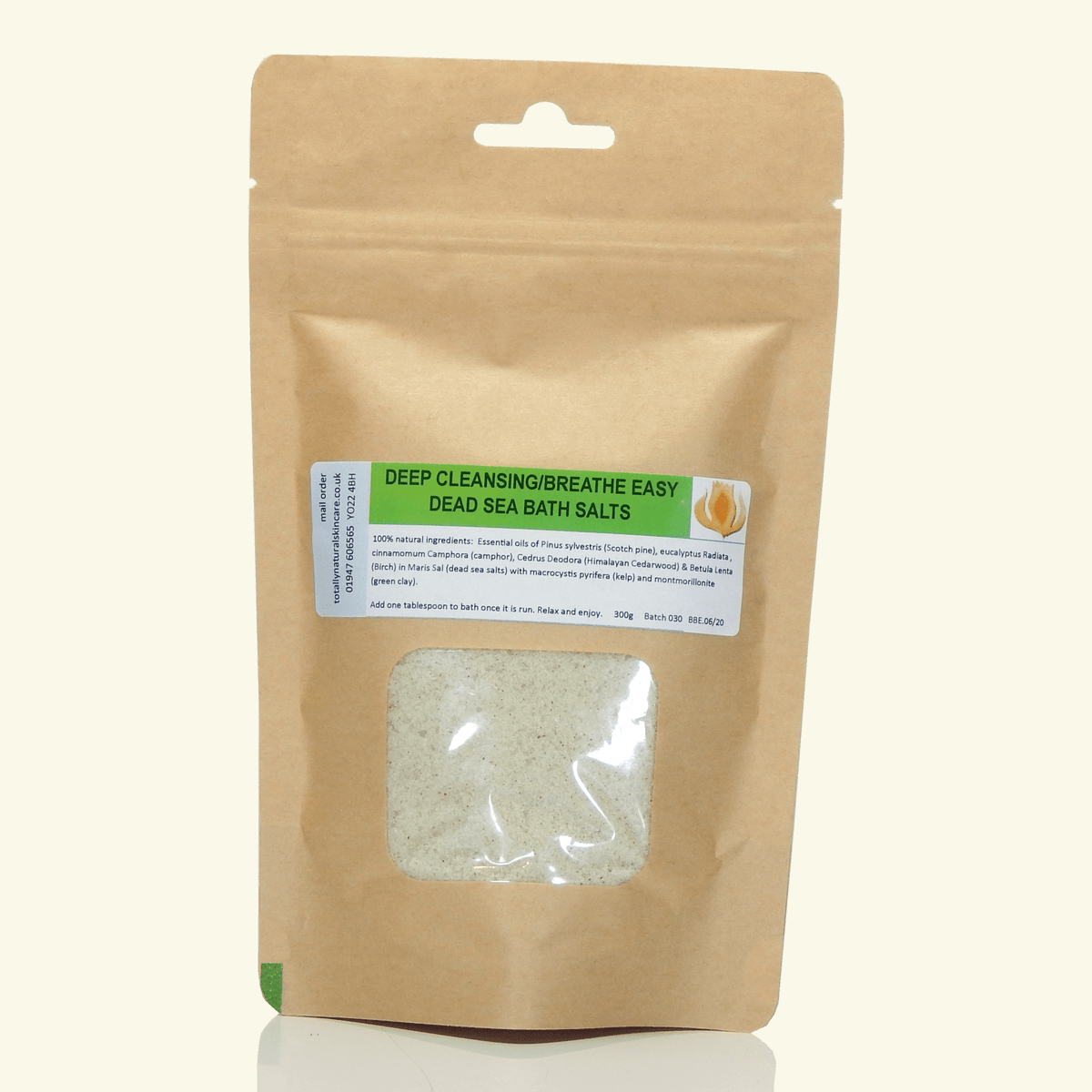 Deep Cleansing/Breathe Deep Dead Sea Salts - Totally Natural Skincare