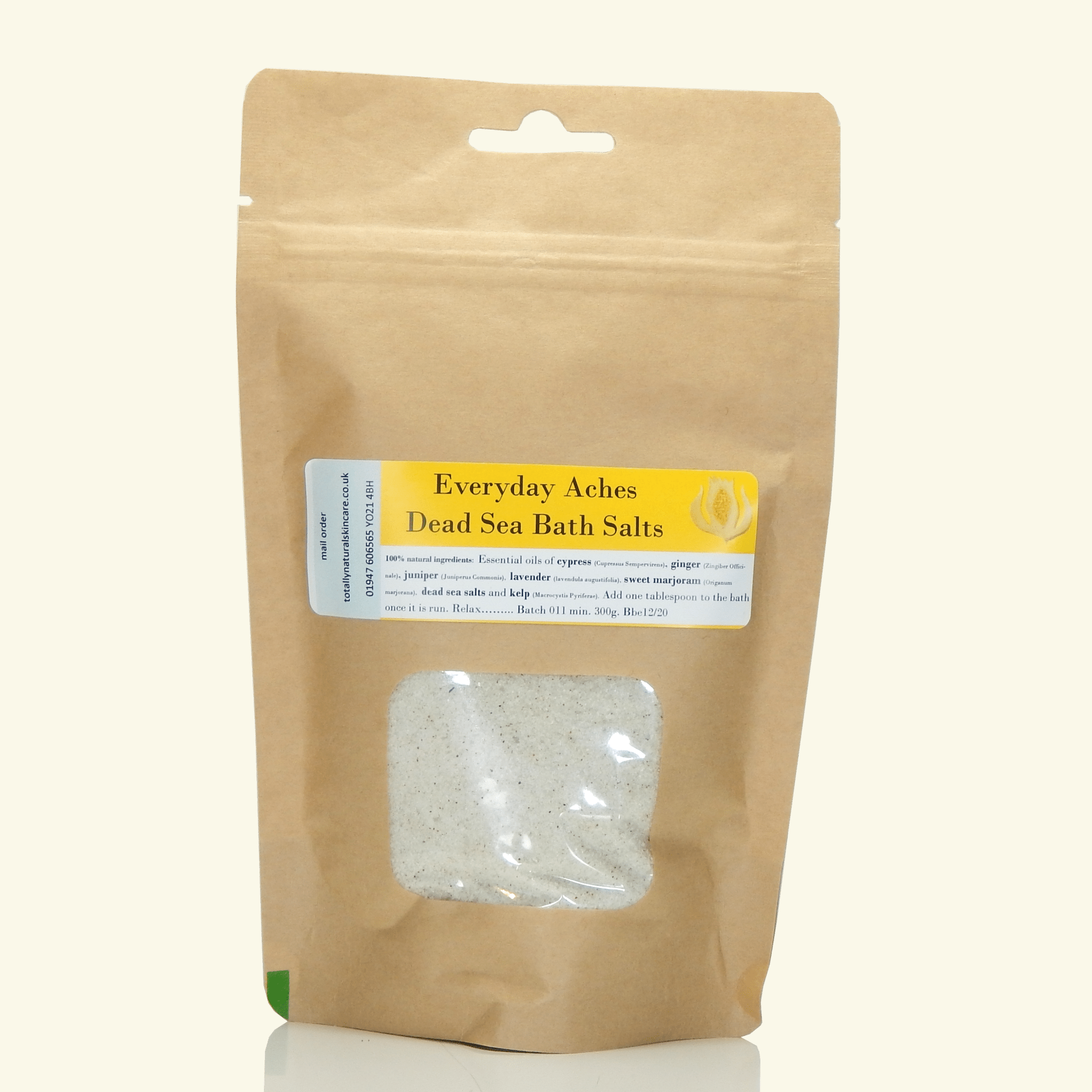 Everyday Aches Dead Sea Salts - Totally Natural Skincare