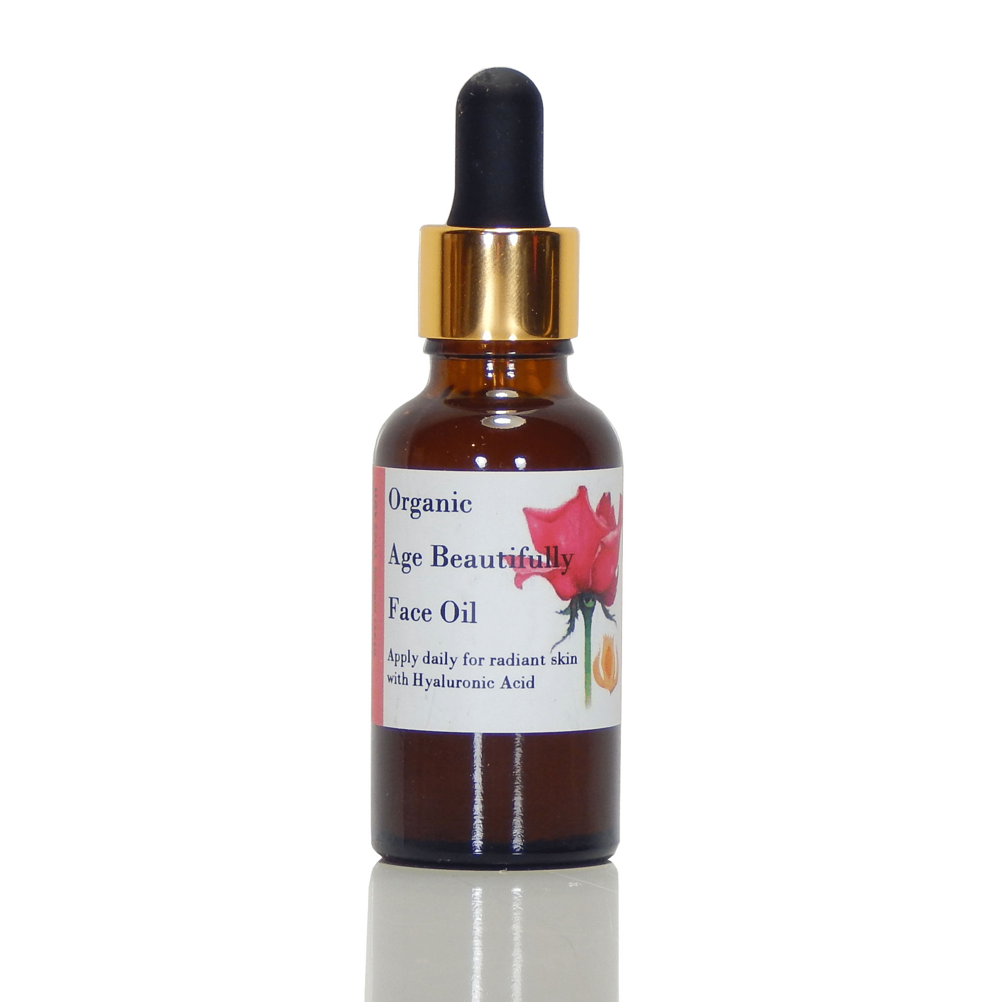 Organic Age Beautifully Face Oil with hyaluronic acid - Totally Natural Skincare