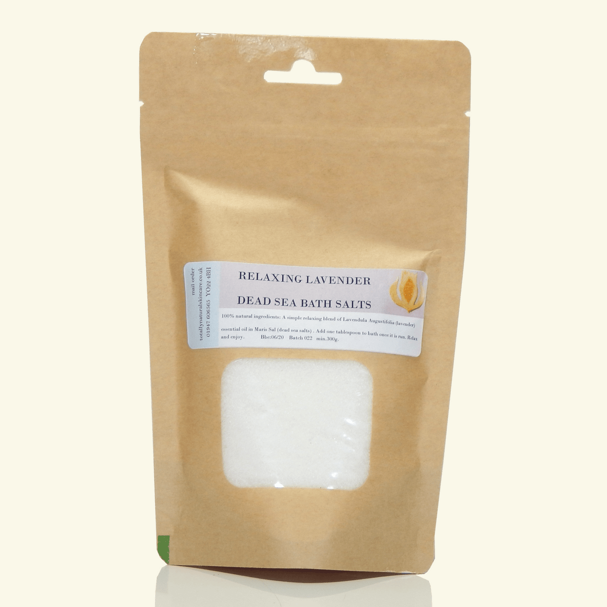 Relaxing Lavender Dead Sea Salts - Totally Natural Skincare
