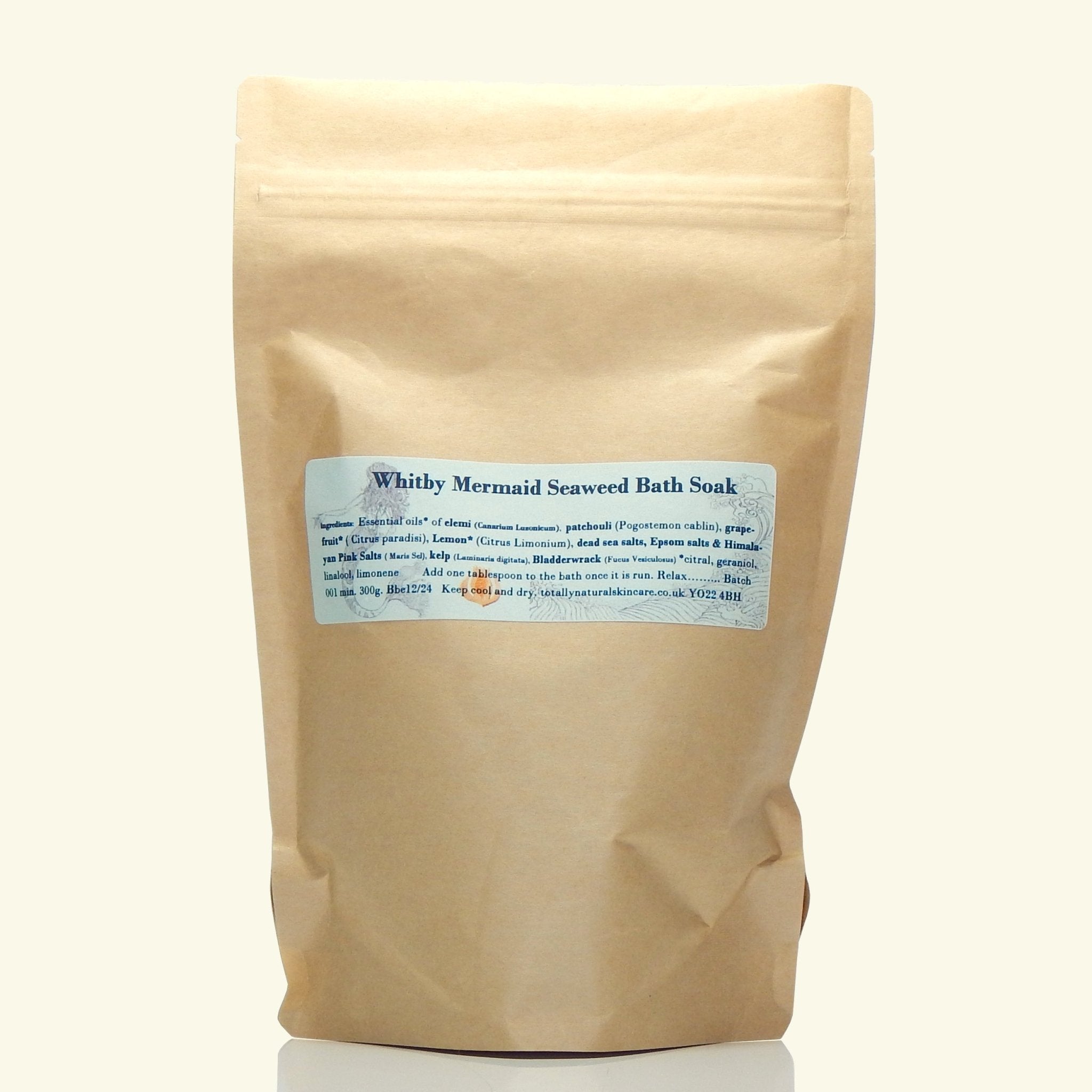 Whitby Mermaid Seaweed Bath Soak - Totally Natural Skincare